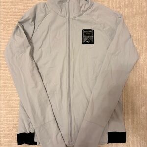 🏃‍♀️ Oiselle Performance Full-Zip Running Jacket | Light Gray Size 4 💨